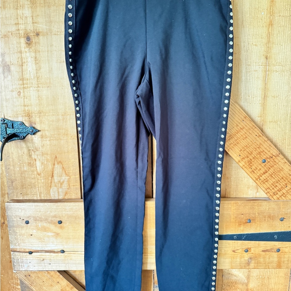 Black Studded Leggings